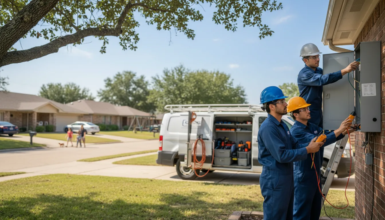 Certified electrician providing emergency electrical services in Harris, IA
